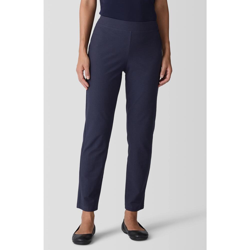 Eileen Fisher Washable Stretch Crepe Pant Ink Size L